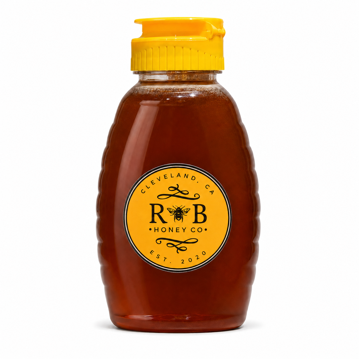 Jar of R&B Honey Co. raw wildflower honey from North Georgia